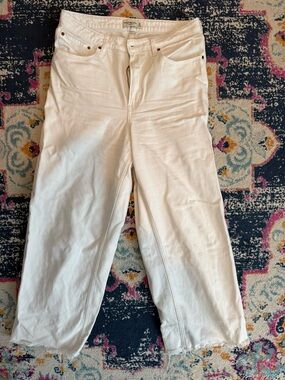 Abercrombie & Fitch The Crop Wide Leg High Rise curve love * Long